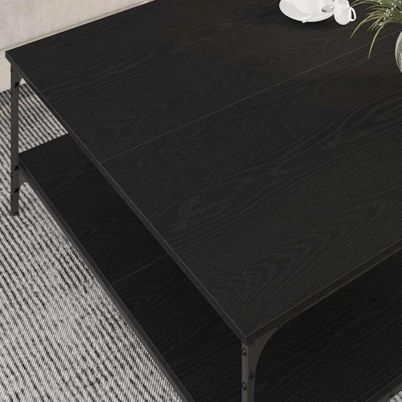 vidaXL Τραπεζάκι σαλονιού Μαύρη δρυς 100 x 100 x 40 cm