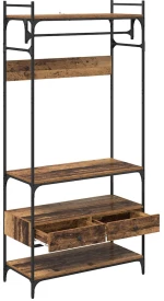 vidaXL Ντουλάπι Παλαιό ξύλο 89 x 39 x 184.5 εκ. Επεξεργασμένο ξύλο