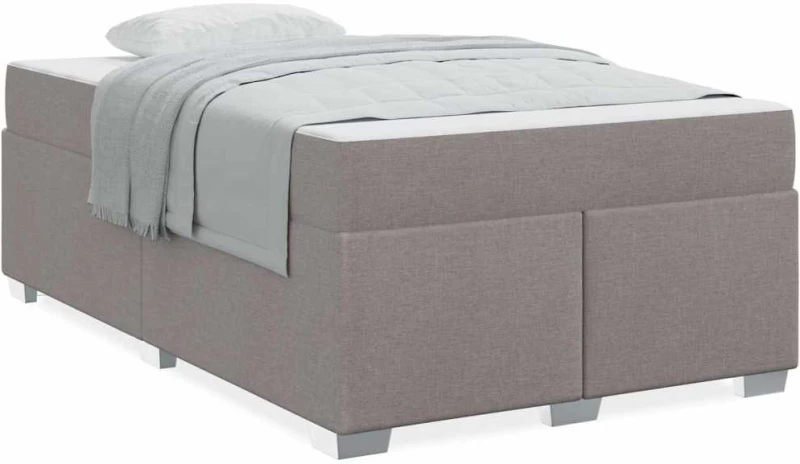 vidaXL Σκελετός Κρεβατιού Taupe 120 x 190 cm ύφασμα