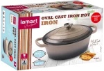 Κατσαρόλα Oval Εμαγιέ 28x11.2cm 3.5lt Lamart IRON LT1305