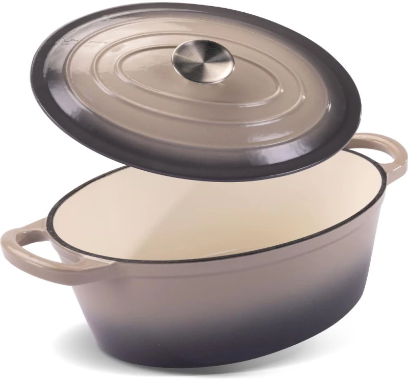 Κατσαρόλα Oval Εμαγιέ 28x11.2cm 3.5lt Lamart IRON LT1305