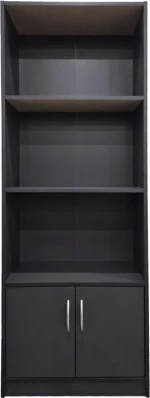 Βιβλιοθήκη Tekaro pakoworld σε ανθρακί απόχρωση 60x29x166εκ