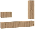 vidaXL Σετ επίπλου τηλεόρασης 4 pcs artisan δρυς 30.5 x 30 x 110 εκ.