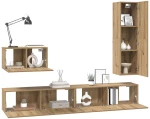 vidaXL Σετ επίπλου τηλεόρασης 4 pcs artisan δρυς 30.5 x 30 x 110 εκ.