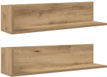 vidaXL Ράφια τοίχου 2 τεμάχια Artisan Oak Κατασκευασμένο ξύλο