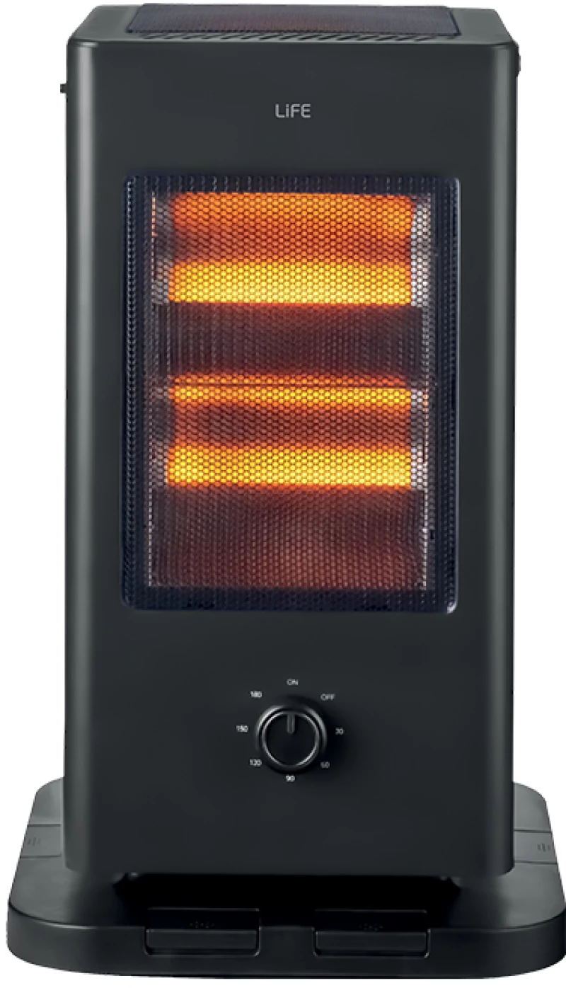 LIFE Ηλεκτρική θερμάστρα χαλαζία 5 πλευρών, 2000W 360 PLUS