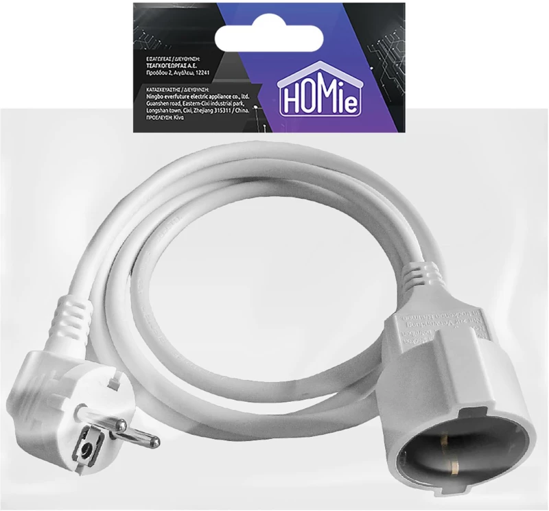 Επέκταση Καλωδίου 4m 4m (3x1.5mm2) Homie 322099