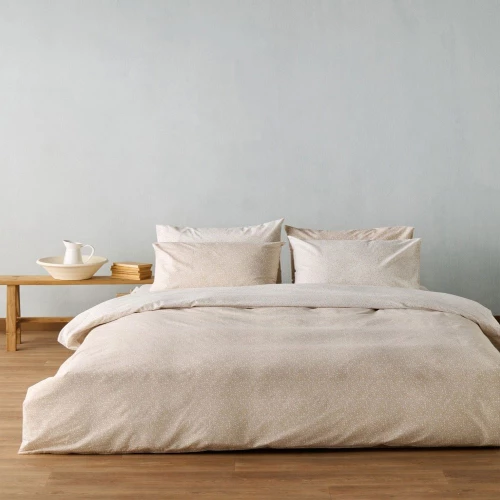 Παπλωματοθήκη Chicato 12 (Σετ 2τμχ) Beige Kentia Μονό 165x245cm 100% Βαμβάκι