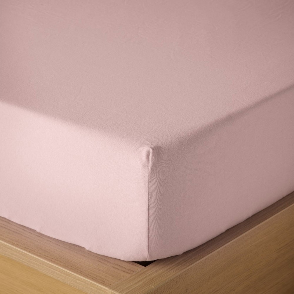 Σεντόνι Suave 14 Με Λάστιχο Pink Kentia Υπέρδιπλo 160x235cm 100% Βαμβάκι