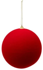 Χριστουγεννιάτικη Μπάλα 07.192136 15cm Red