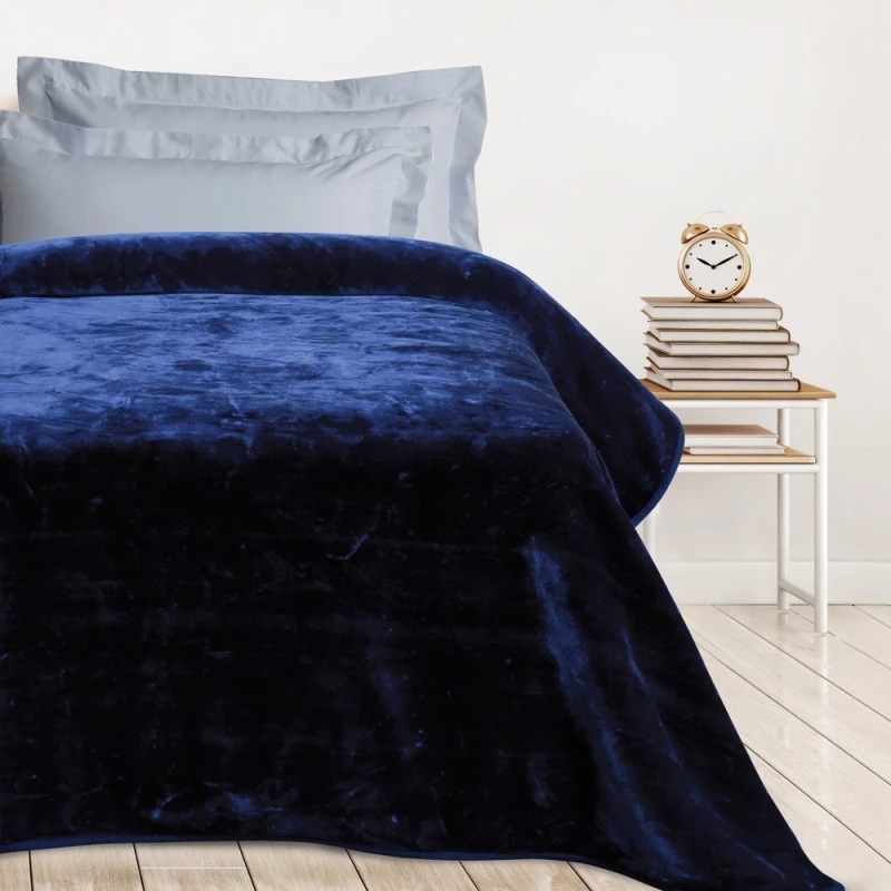 Κουβέρτα Παιδική 0292 Velour Blue Das Home Μονό 160x220cm Acrylic