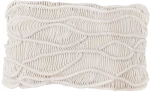 Μαξιλάρι Διακοσμητικό (Με Γέμιση) Krisha Macrame 029117 Ivory 50X30 Polyester,Βαμβάκι
