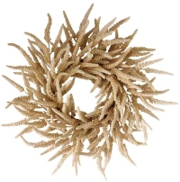 Τεχνητό Στεφάνι Fall 031048 65x65cm Beige PVC