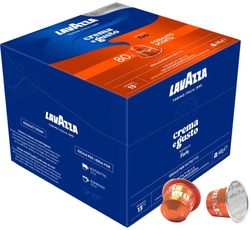 Lavazza Crema E Gusto Forte 80 κάψουλες Nespresso αλουμινίου
