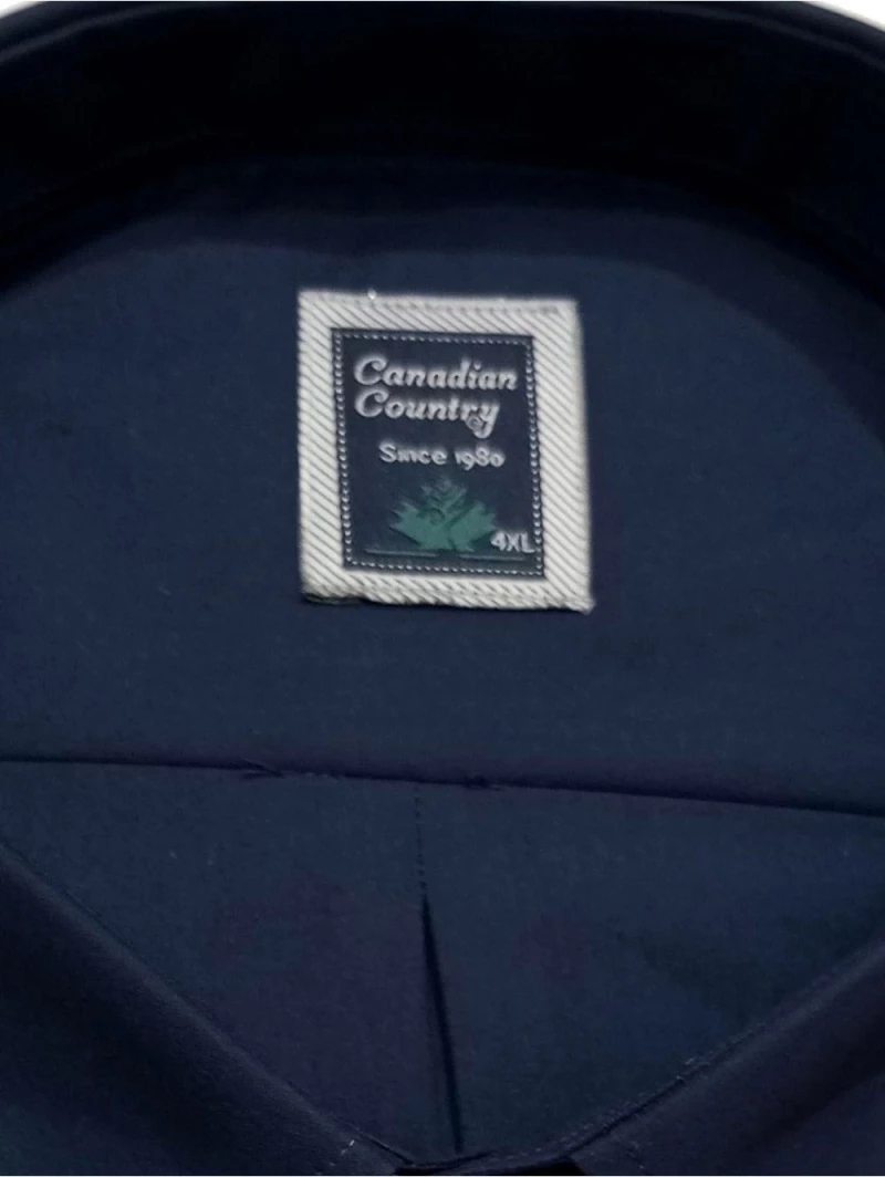 CANADIAN COUNTRY Ανδρικό μπλέ μακρυμάνικο πουκάμισο 3200-3