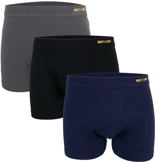 Uomo Ανδρικά Μποξεράκια Blue/Black/Grey 3Pack