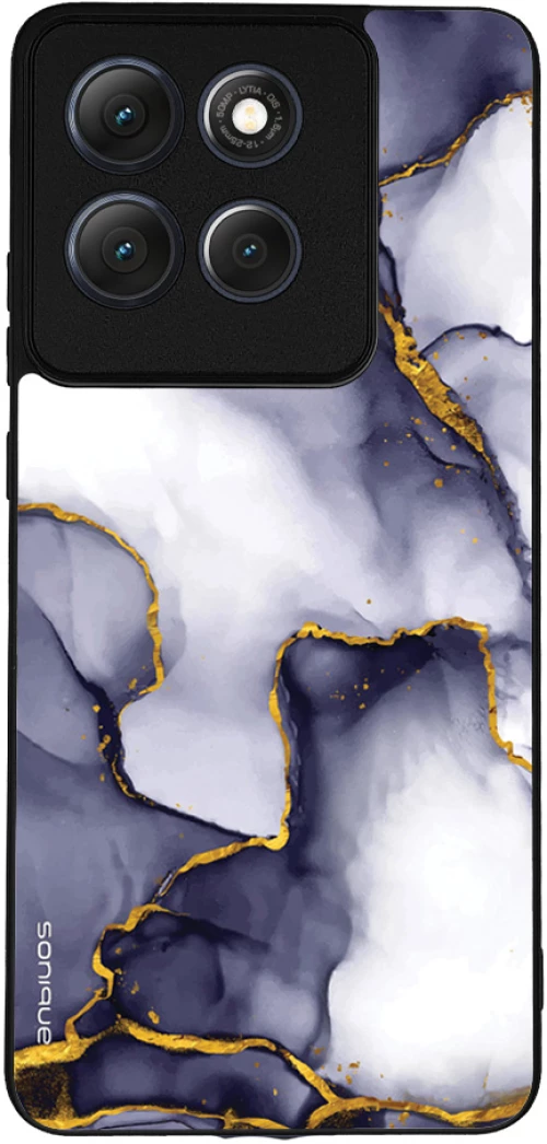 Θήκη Sonique Marble Series για Motorola Moto G86 5G Μωβ Γκρι