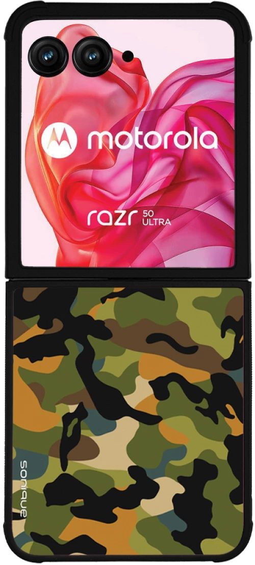 Θήκη Sonique Camouflage Army Series για Motorola Motorola Razr 50 Ultra Πράσινο 01