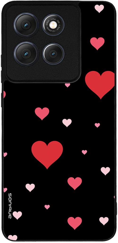 Θήκη Sonique Heart Series για Motorola Moto G86 5G Μαύρο