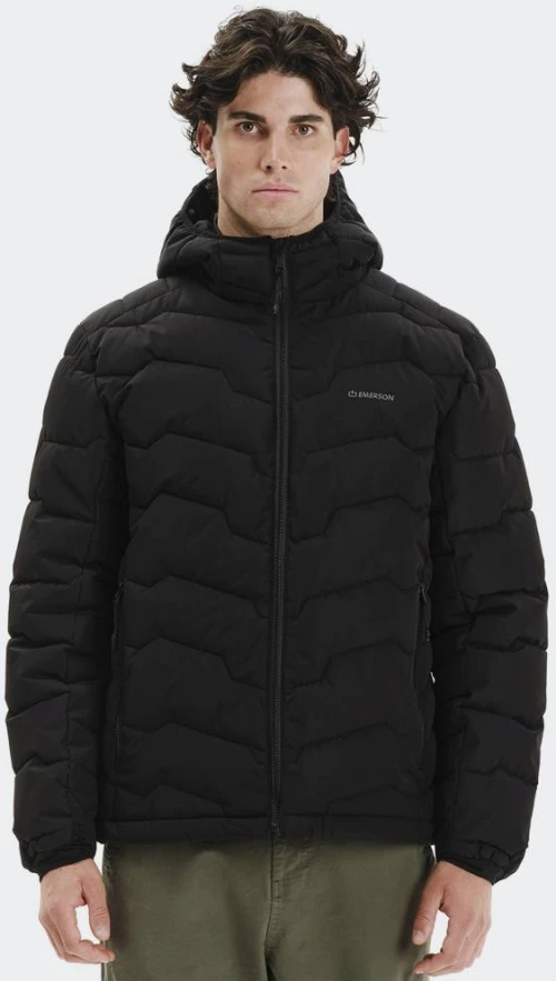EMERSON Men's Hooded Puffer Jacket - 252.EM10.56-BLACK