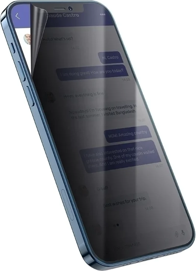 Ματ Μεμβράνη Προστασίας Nothing CMF Phone 2 Pro Hoco Hydrogel Pro Privacy Matte Screen Protector Απορρήτου Οθόνης 0.15 mm - Matte (HOCO-FRONT-PRM-033-007)