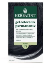 HERBATINT Permanent Haircolour Gel Βαφή Μαλλιών Χωρίς Αμμωνία 1N Μαύρο 170ml