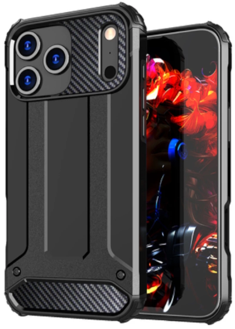 Θήκη Hybrid Armor για iPhone 17 Pro - Μαύρο