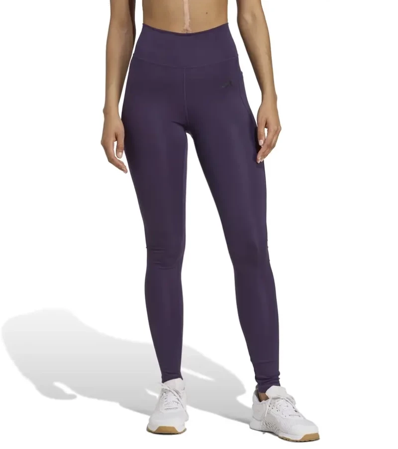 Γυναικείο Κολάν Adidas Optime Essentials Stash Pocket Μωβ  Μώβ