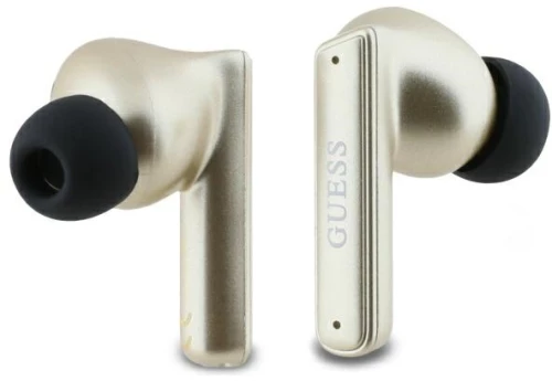 Guess Bluetooth headphones GUTWST88MCTGD TWS + docking station gold/gold Capsule Printed Logo