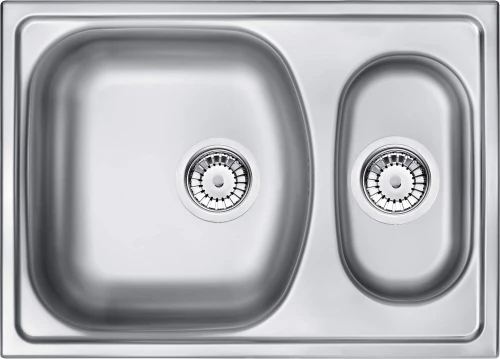 1.5-bowl steel sink