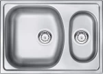 1.5-bowl steel sink
