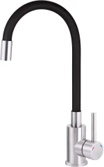 Kitchen faucet with flexible spout