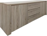 Μπουφές Kalya pakoworld σε sonoma απόχρωση 220x49x89.5εκ