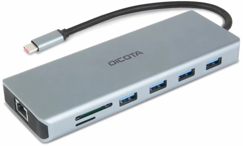 DICOTA D32065 interface hub USB 3.2 Gen 1 (3.1 Gen 1) Type-C Silver