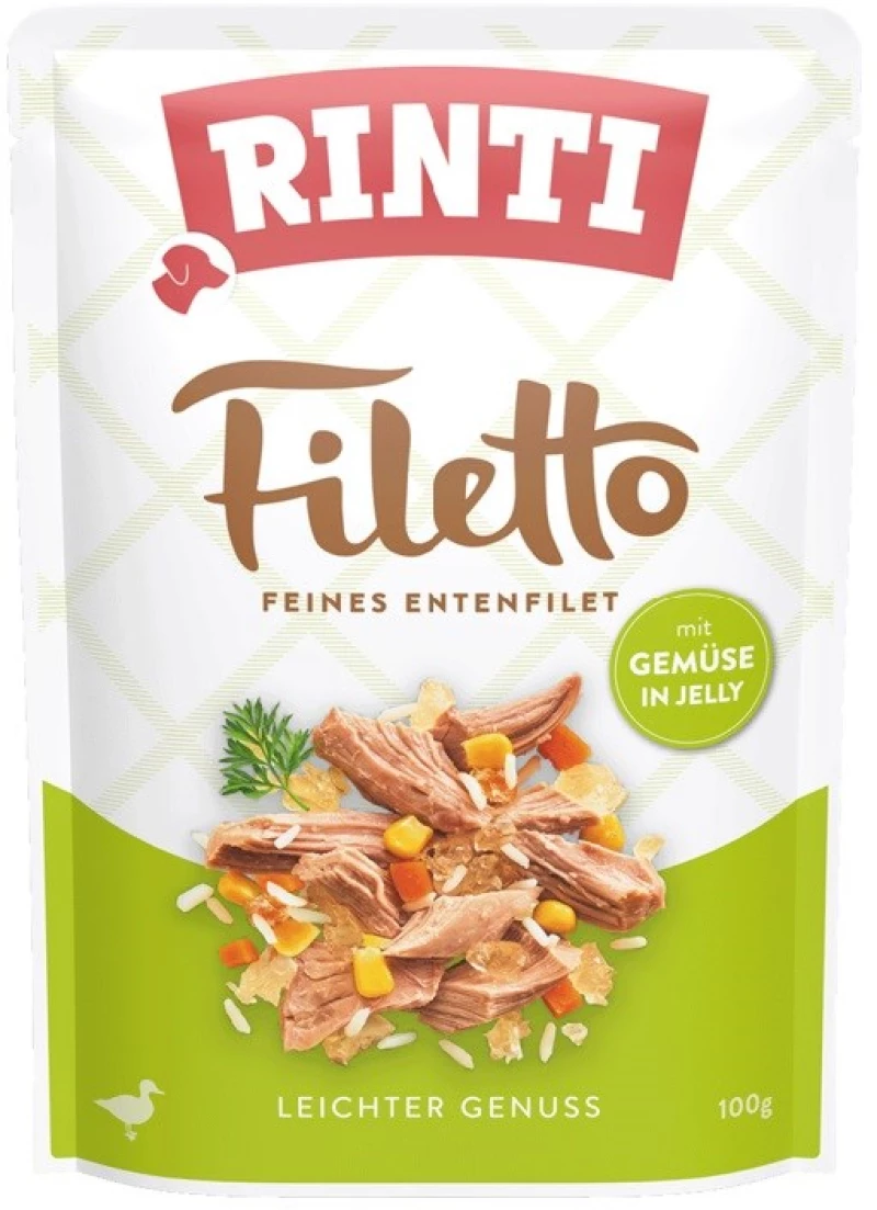 RINTI Filetto Duck fillet with vegetables - wet dog food - 100g