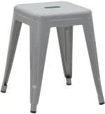 Σκαμπό Utopia pakoworld μέταλλο γκρι 30x30x45εκ 270-000020