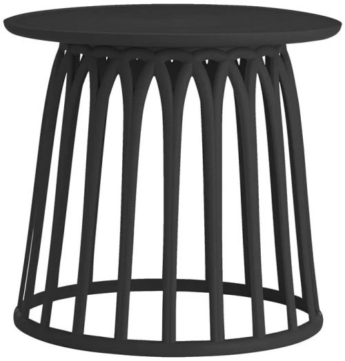 SABA Τραπεζάκι Βοηθητικό PP-UV Μαύρο