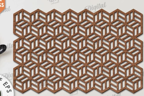 Intra απο ξύλο plywood 3mm-4mm πάχος – Ξύλο Σουπλά Κοπή Laser. Διακόσμηση σπιτιού Δίασταση  20x20 cm INTRAFABR-115897201