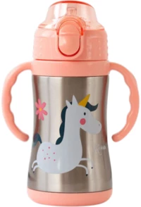 Pink My Little Unicorn, Παγούρι Θερμός με Λαβές 280ml.- Kiokids