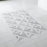 Ivy Space 27.1x29cm Πλακάκι Parquet Diagonal Thassos Grey Ματ