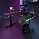 Gaming desk No brand P203  5 in 1  RGB  Black - 74004