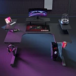 Gaming desk No brand P203  5 in 1  RGB  Black - 74004