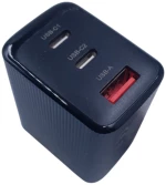 Naxius QC 3.0 65W 1xUSB 2xType-C NXUAC-065 Black CE / RoHS Naxius