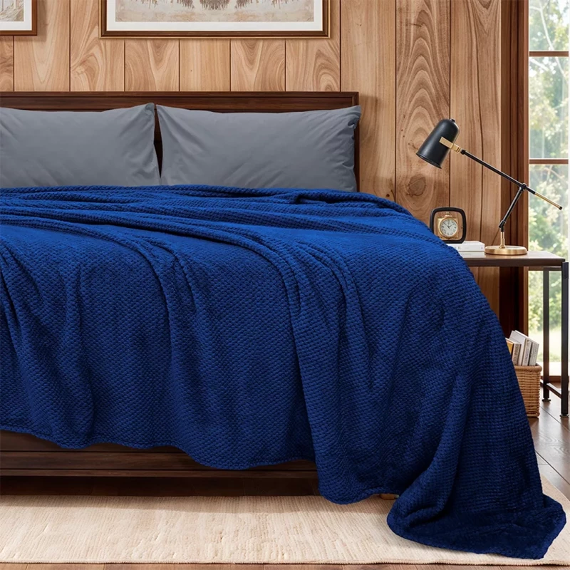 LINO ΚΟΥΒΕΡΤΑ FLEECE NAPNEST DBLUE 220X240 Μπλε Υπέρδιπλο