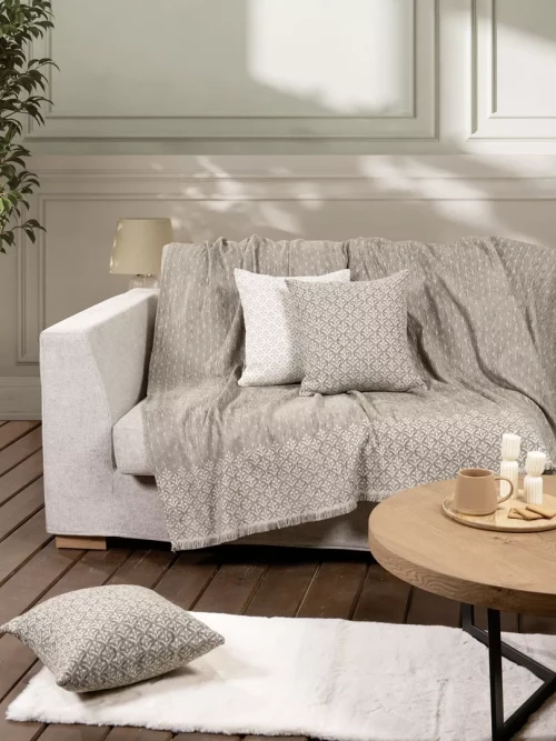 Ριχτάρι Roselle - Taupe Μπεζ Διθέσιος 180x240