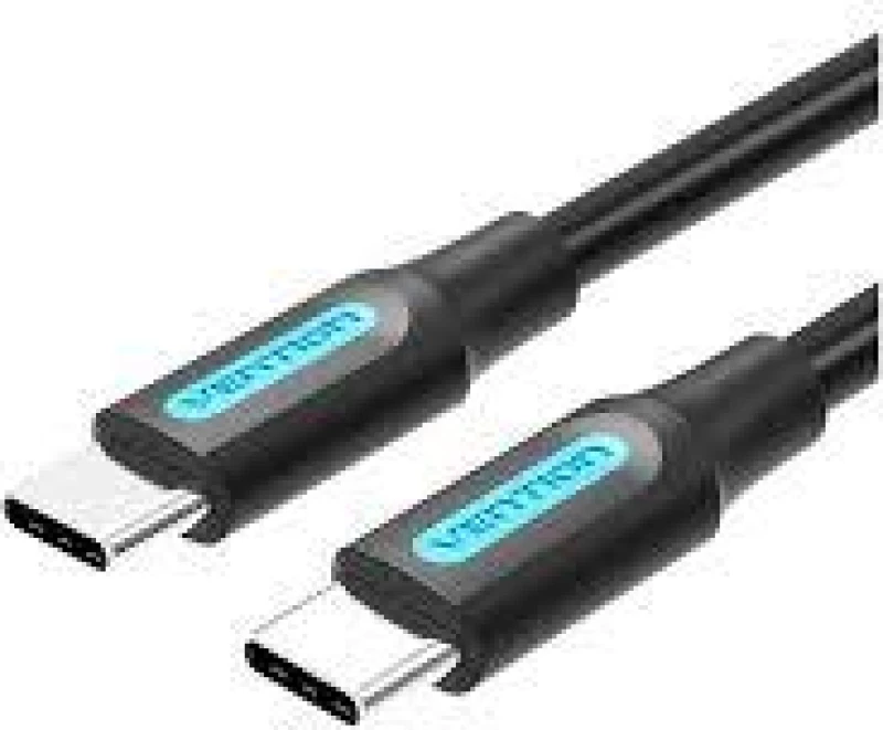 CABLE USB-C TO USB-C/1M BLACK COSBF VENTION