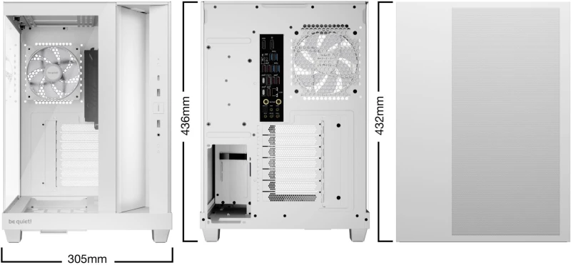 Case|BE QUIET|ATX/micro ATX/Mini-ITX|White|Midi Tower|PC|BGW86