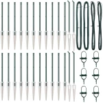 vidaXL Στύλος Περιφράξεων Άλλο 26 pcs Γκρι 3,2 x 3,2 x 120 εκ Ατσάλι