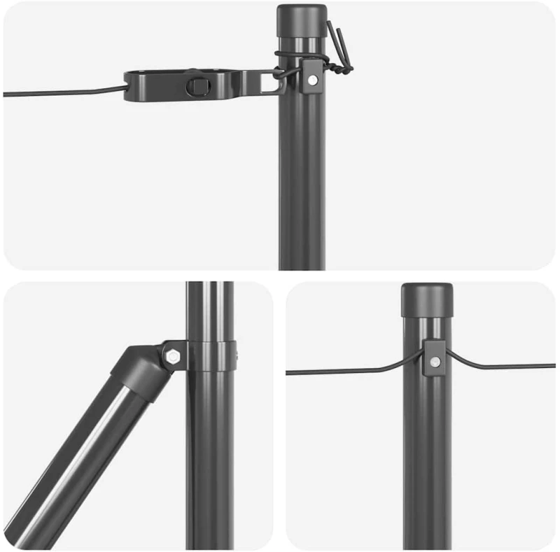 vidaXL Στύλος Περιφράξεων 26 pcs Γκρι Μέγεθος: 3,2 x 3,2 x 110 εκ.