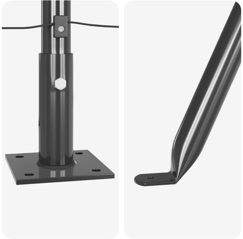 vidaXL Στύλος Περιφράξεων 26 pcs Γκρι Μέγεθος: 3,2 x 3,2 x 110 εκ.